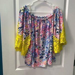 Lilly Pulitzer off the shoulder flowy top